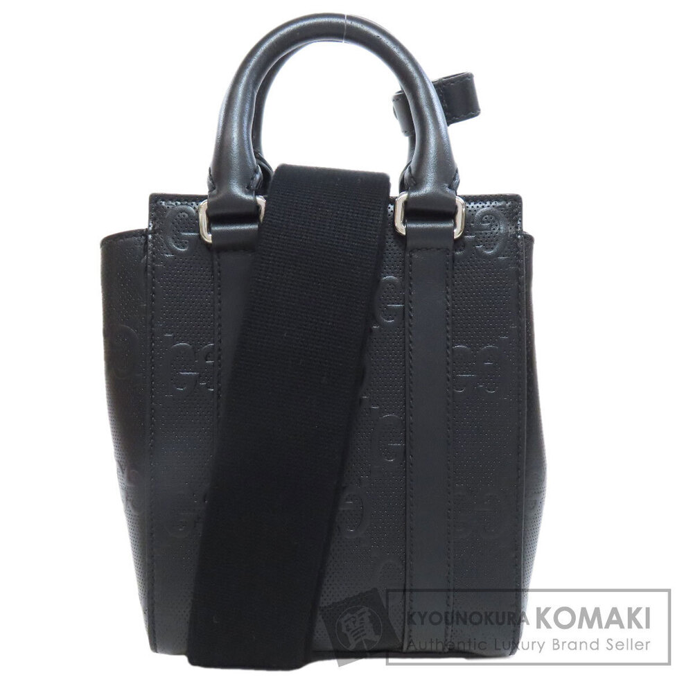 Gucci GG Embossed Handbag Calfskin